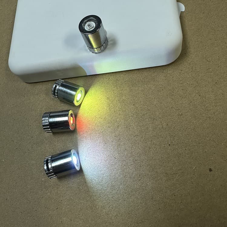 Electroplated Colorful Mini LED Light White Light Kids DIY Glowing Craft Accessory Spinning Decorative Light