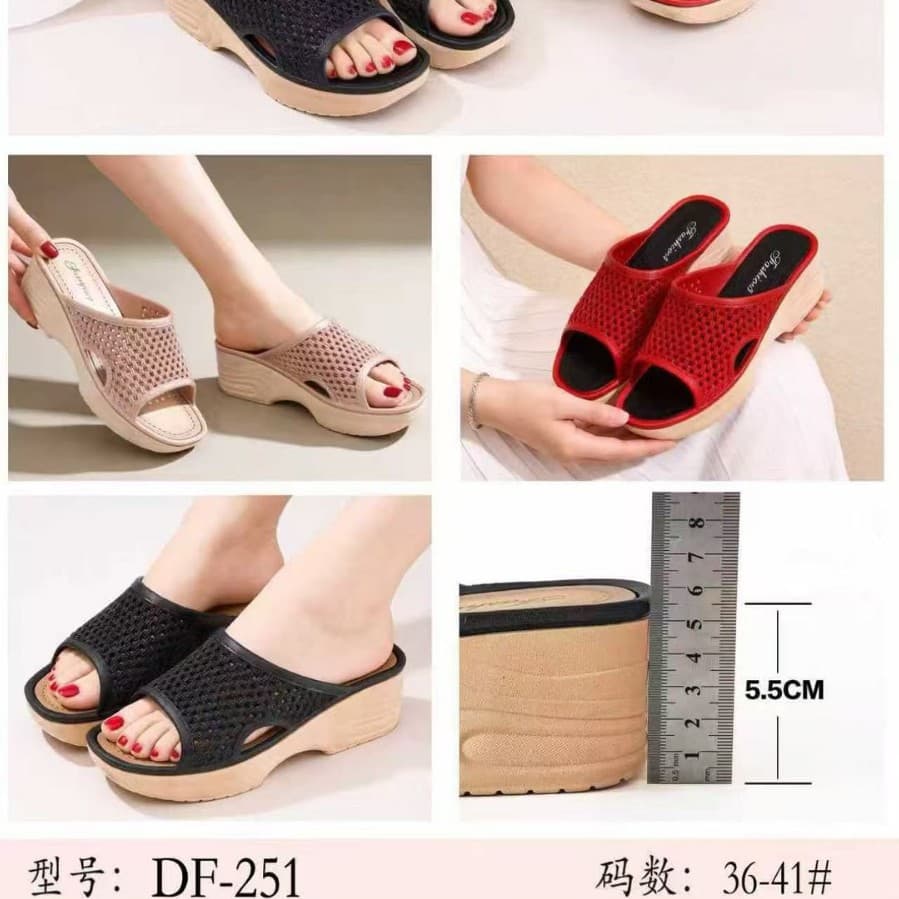 2026 New Arrival Women's High Heel Trendy Slippers Anti-Slip Wear-Resistant Comfortable Soft High Heel Slippers Factory Price