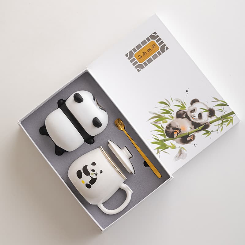 Panda Wen Chuang Tea Set Company Activity Souvenir Creative National Tide Business Gift Set Practical Accompanying Gift