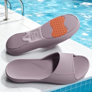 Non-Slip Indoor Bathroom Slippers, Lightweight Soft Sole Shower Slippers for Men and Women, Four Seasons, Dopamine, Elderly