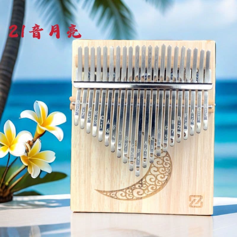 Kalimba Thumb Piano for Beginners, Students, Music Gift Birthday Card, Children's Musical Instrument