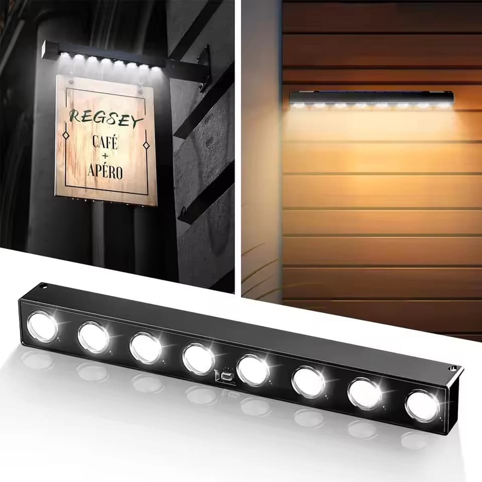 Cross-border new solar wall lamp wall washer advertising sign lamp waterproof solar garden wall lamp shop sign lighting
