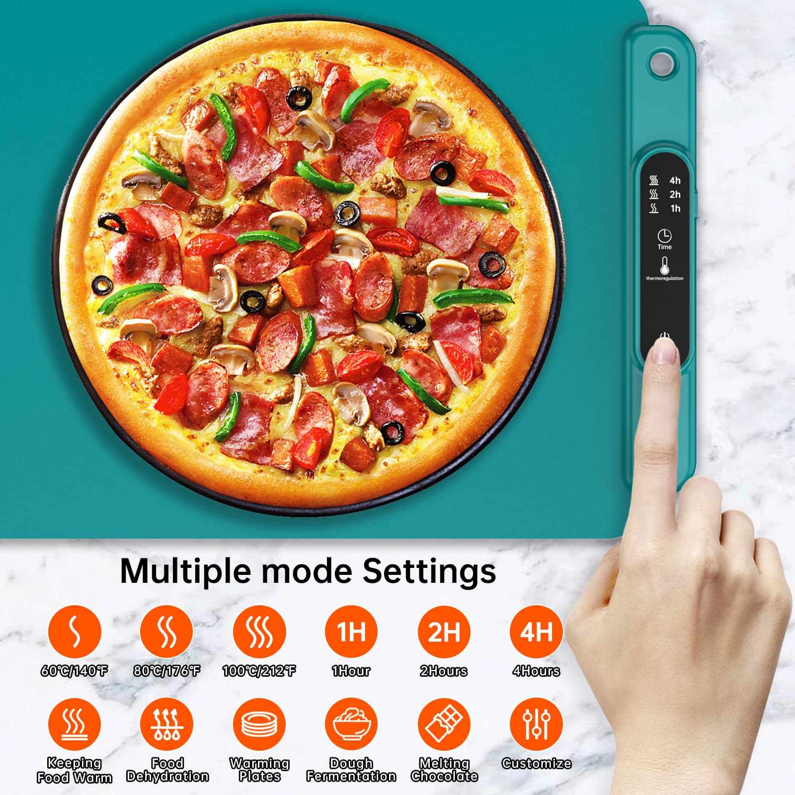 Amazon Flexible Rollable Silicone Food Warming Mat, Foldable Electric Heating Pad for Keeping Food Warm