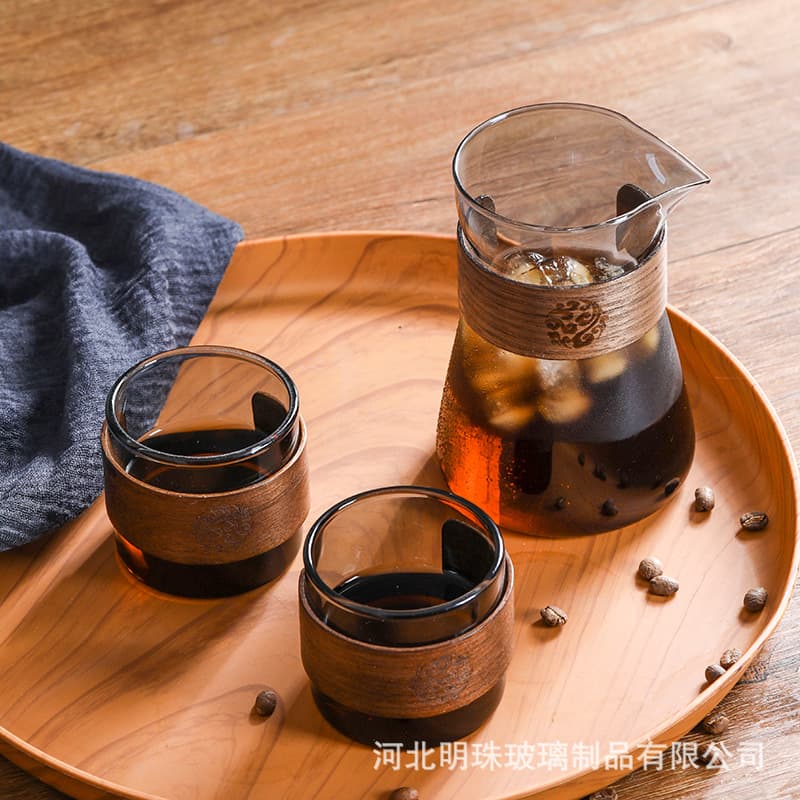 Factory Hot Selling Coffee Pour-Over Carafe Cloud Pot Glass Sharing Pitcher Small Coffee Pot