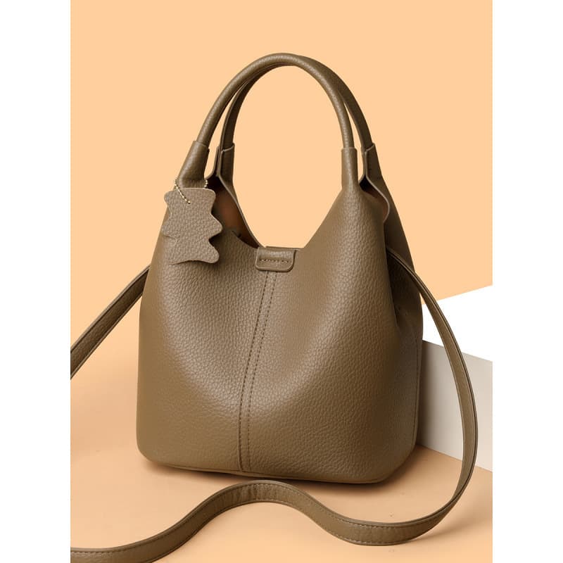 Bucket bag 2025 French handbag high-end women's bag new versatile soft leather fashion crossbody bag wholesale