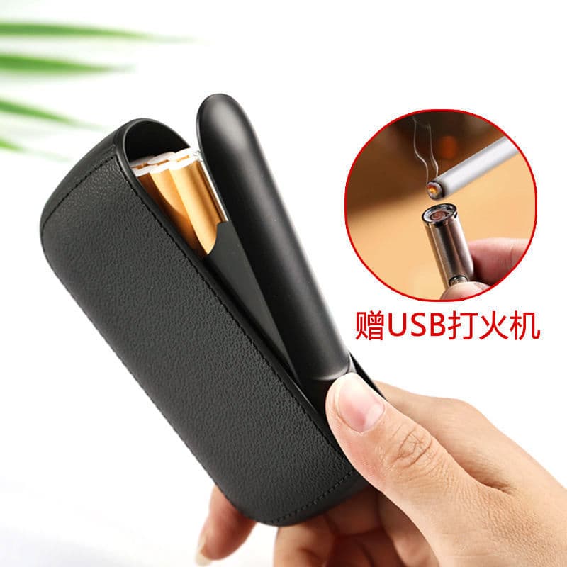 Cigarette Case Lighter Combo Creative 10-Slot Stylish Unisex Ins Ultra-Thin Portable Waterproof Automatic Lighter Case