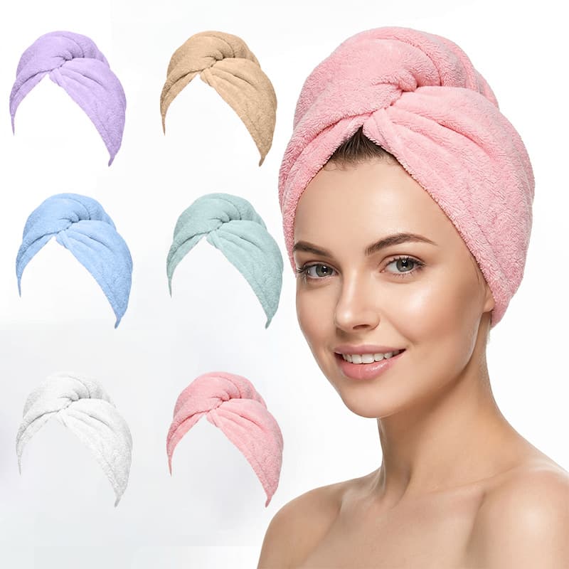 Cross-border hot-selling hair drying cap for women, quick-drying, absorbent hair drying towel, wholesale customized souvenir, thickened shower cap, drying hair towel