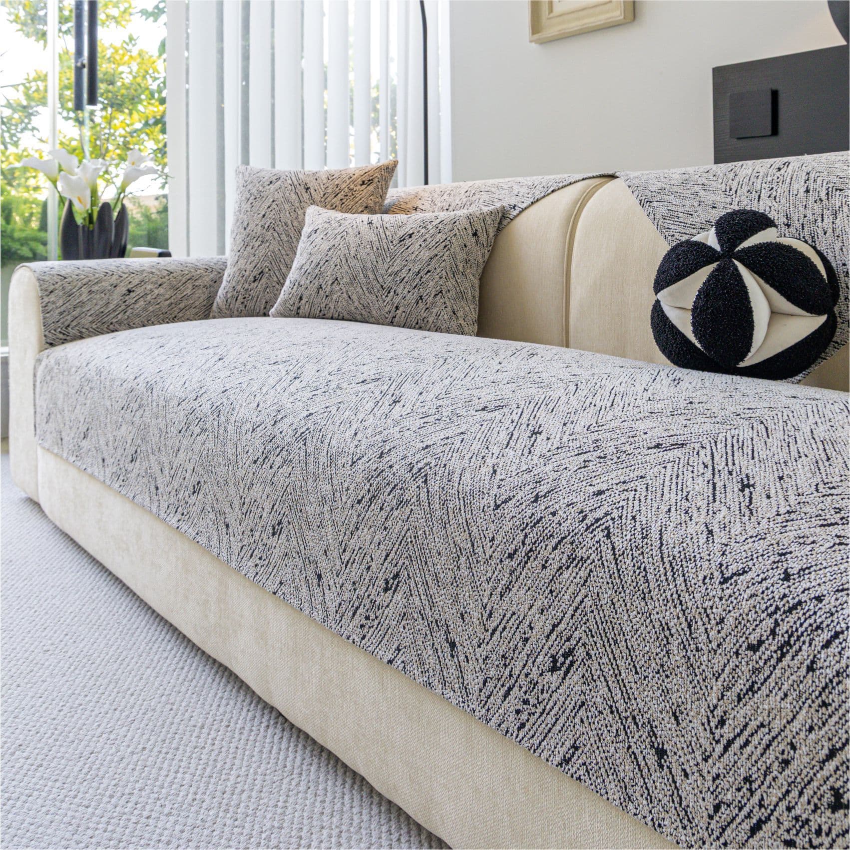 2026 cross-border new chenille sofa cushion simple style high-end sense living room special sofa cover cushion wholesale