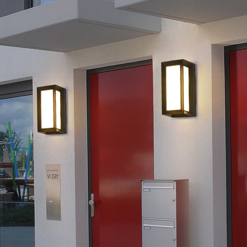 LED Outdoor Wall Light Modern Waterproof ABS for Corridor, Entrance Garden, Balcony, Terrace, and Courtyard
