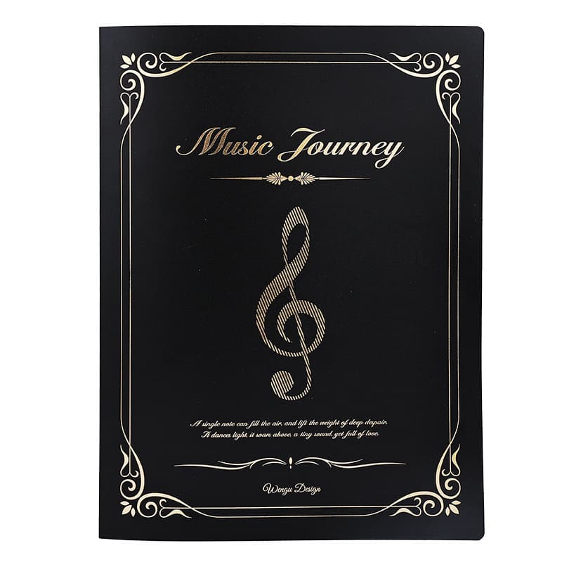 Sheet Music Folder Student Score Book Clip Loose-Leaf A4 Document Holder Insert File Bag Piano Song Music Sheet Clip