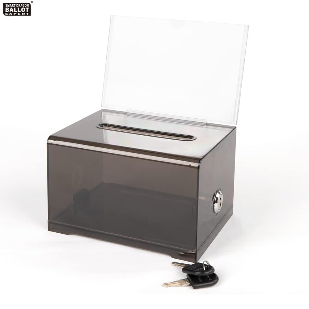 Manufacturer customized presidential parliamentary election ballot box acrylic ballot box ballot box with lock
