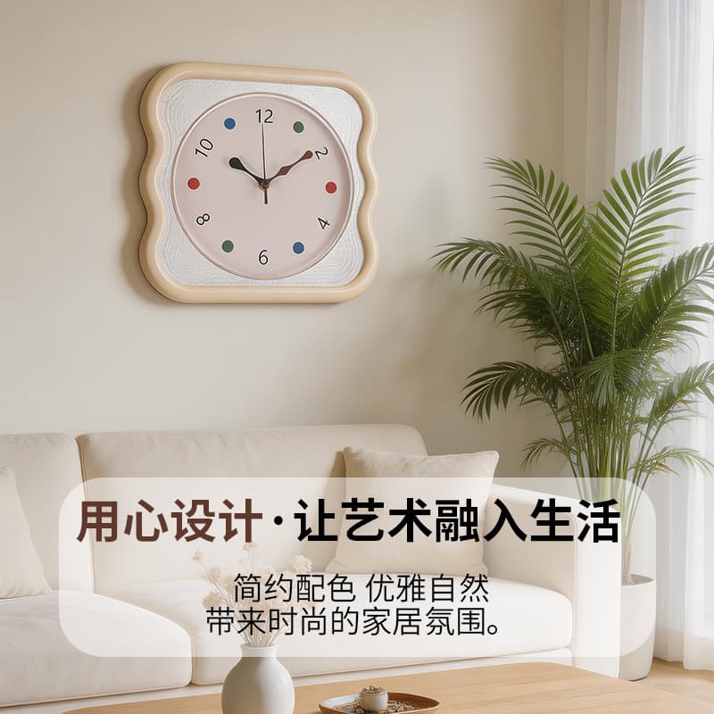 Wall Clock for Home Use, Round, for Living Room and Bedroom, Wall-Mounted, High-End Decorative Clock, Hotel Wall Clock, Digital, Light Luxury Clock