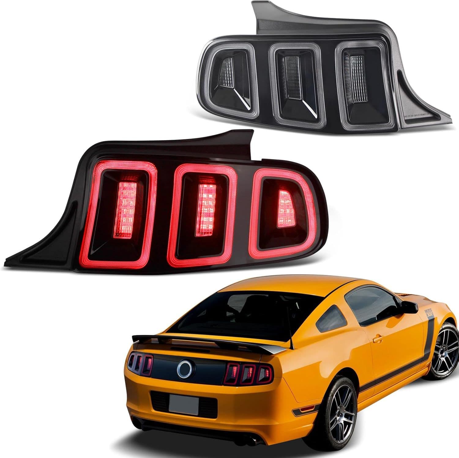 Full LED Black Tail Lights for Ford Mustang 2010 2011 2012 2013 2014