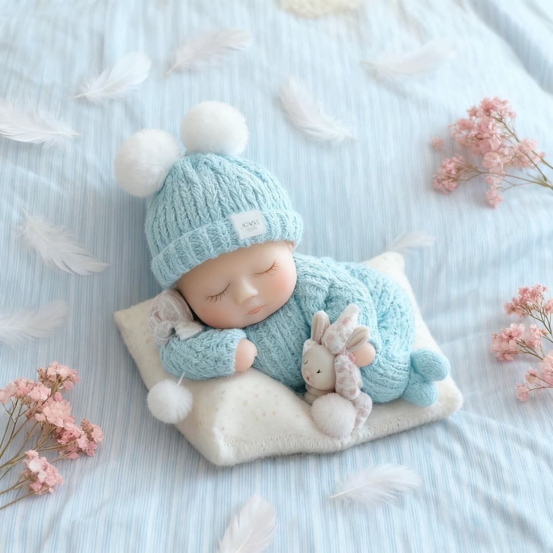 Sleeping Baby Silicone Mold Scented Candle DIY Baby Plaster Decorative Ornament Mold