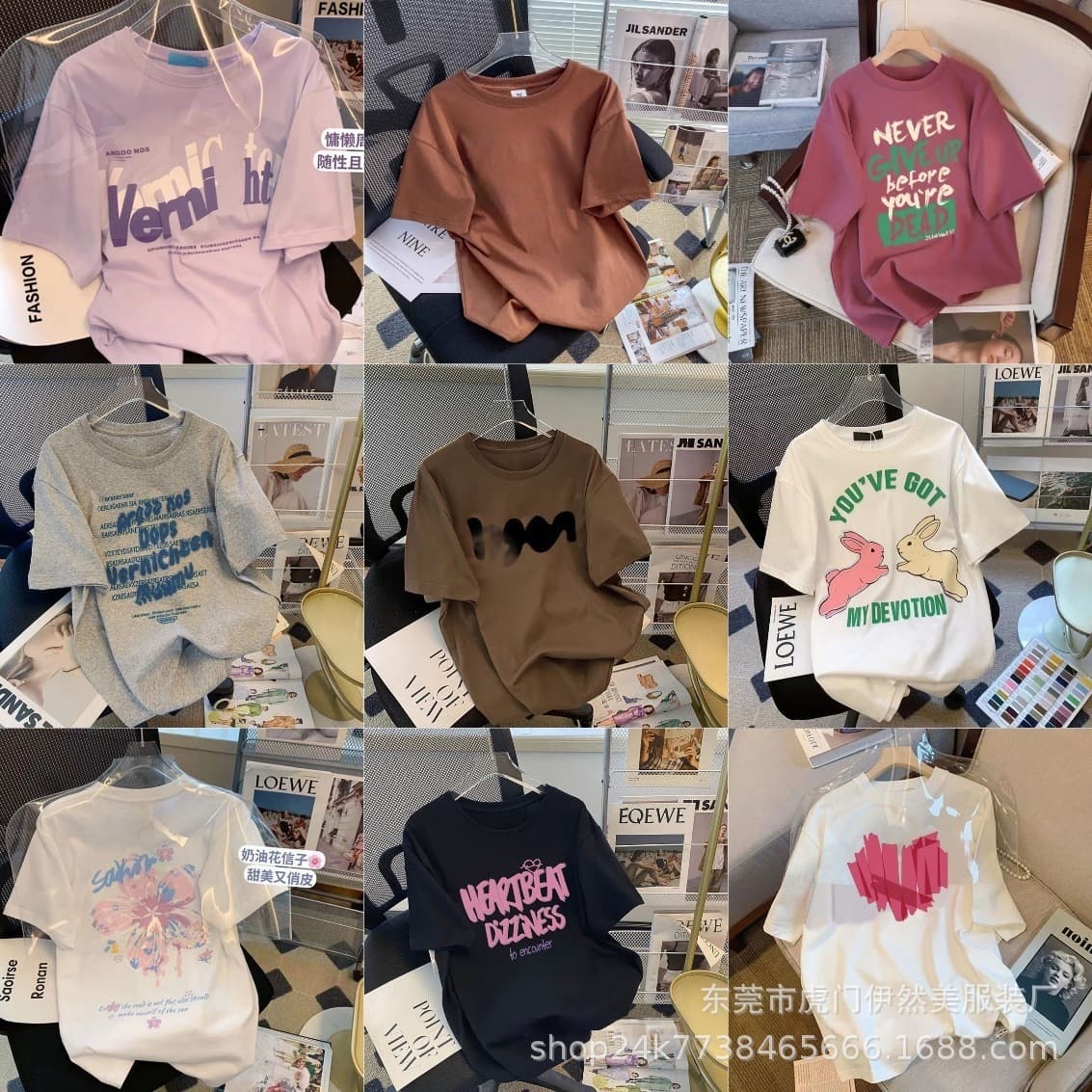SHEIN Direct Supply Mixed Styles Mixed Sizes Cross-Border Street Style Short Sleeve T-Shirt Women's 2026 Summer Factory Source Wholesale