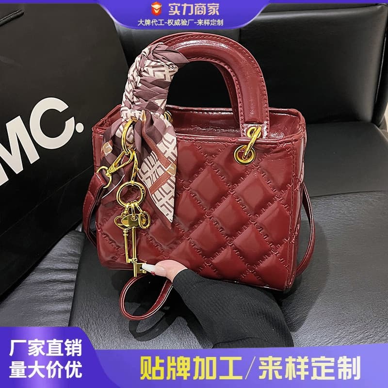 Premium Textured Fashion Handbag for Women 2025 Trendy New Lady Dior Style Quilted Stitching Single Shoulder Crossbody Bag