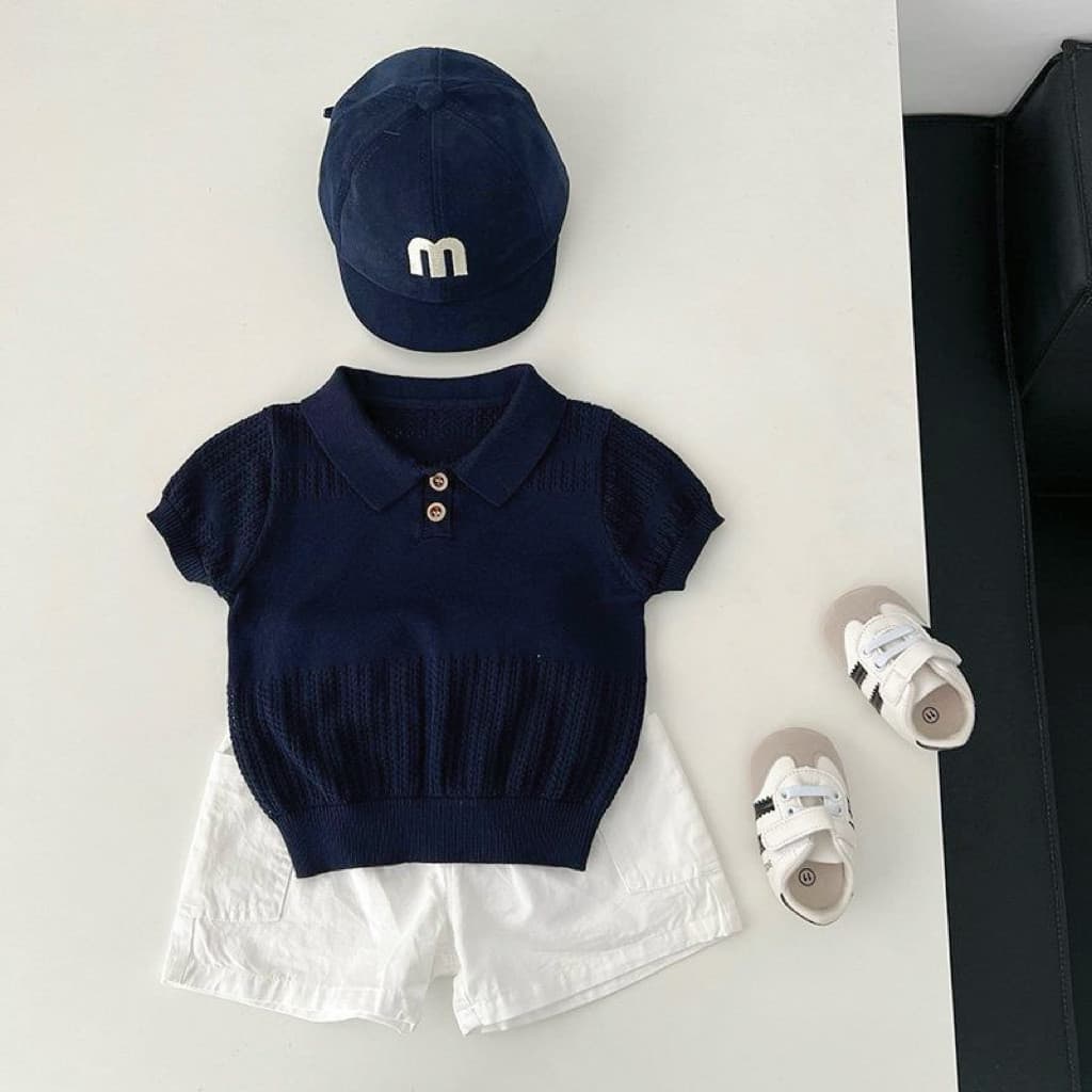 Boys T-shirt summer short-sleeved 2026 new baby boy T-shirt Korean style children's clothes casual POLO sweater