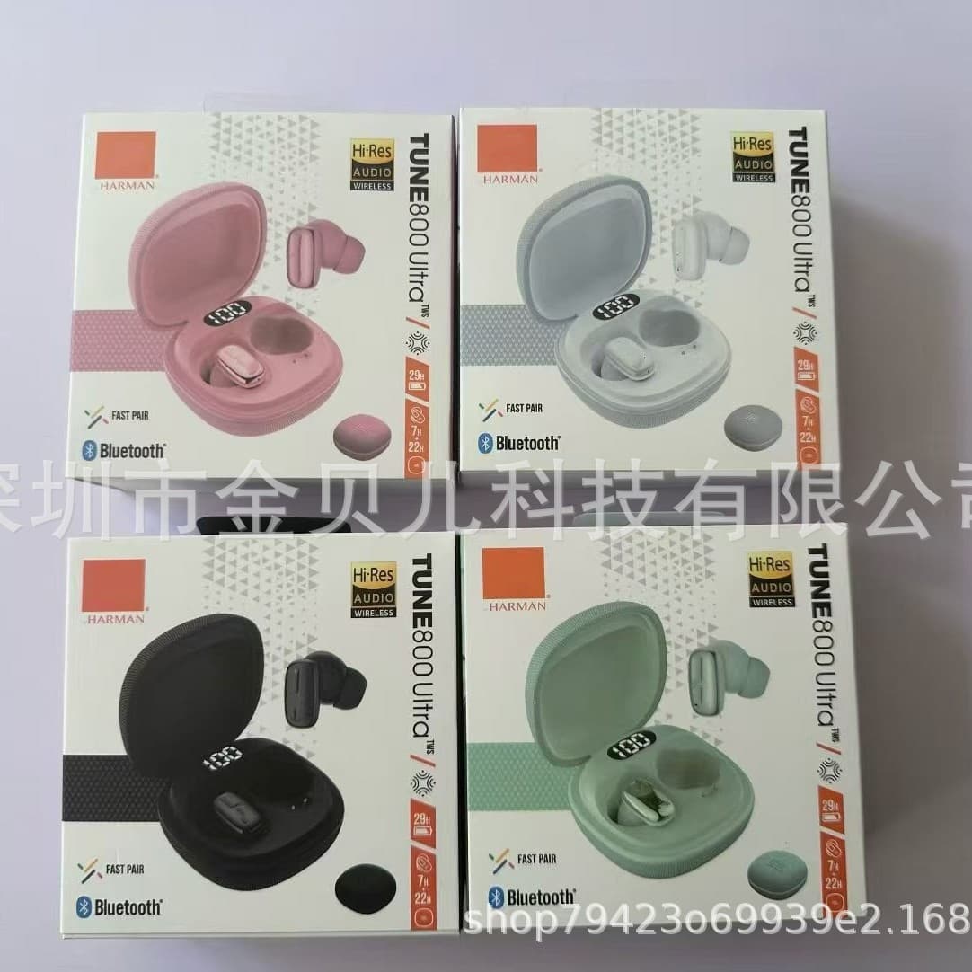 New fabric TWS TUNE800 Ultra digital display charging compartment wireless Bluetooth headset cross-border foreign trade wholesale