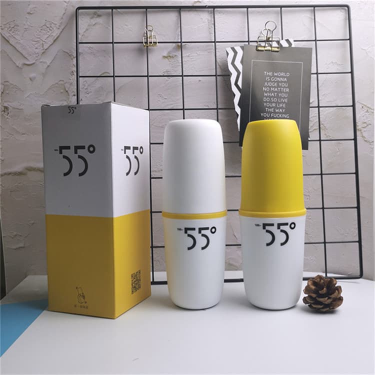 New 55°C Cup Stainless Steel Rapid Cooling Cup, Viral Shake-to-55°C Water Bottle, Constant Temperature Cooling Cup with Custom Logo Printing