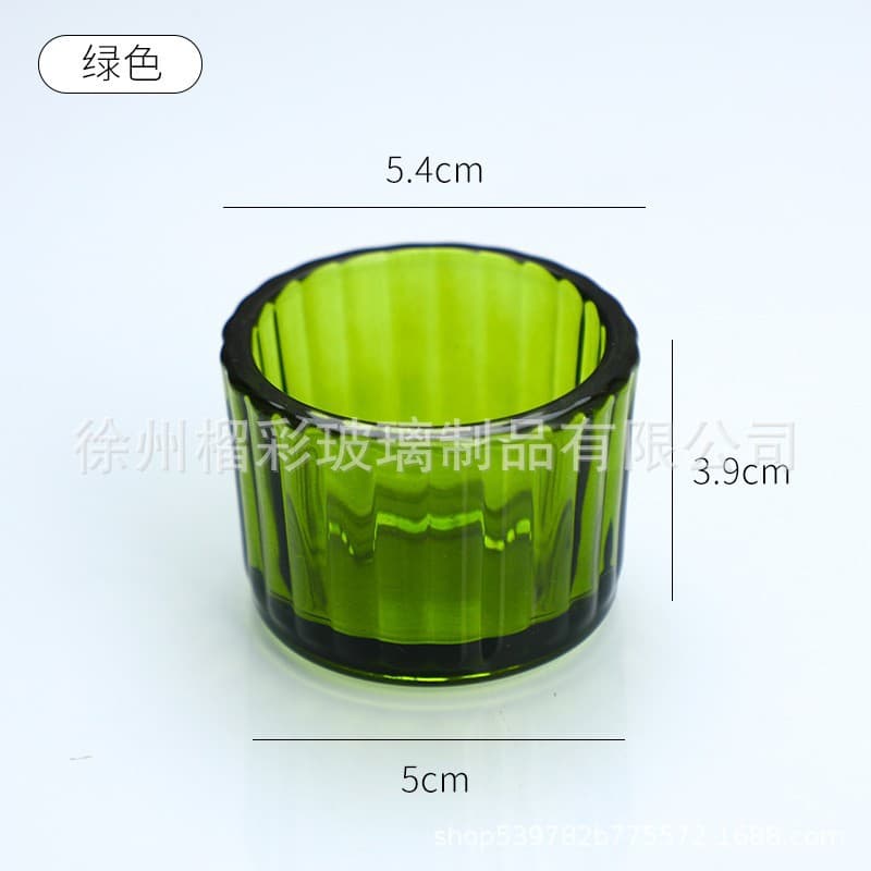 Minimalist Candle Cup Empty Cup Transparent Glass Cup Colorful Candle Holder DIY Bedroom Decoration Mini Scented Candle