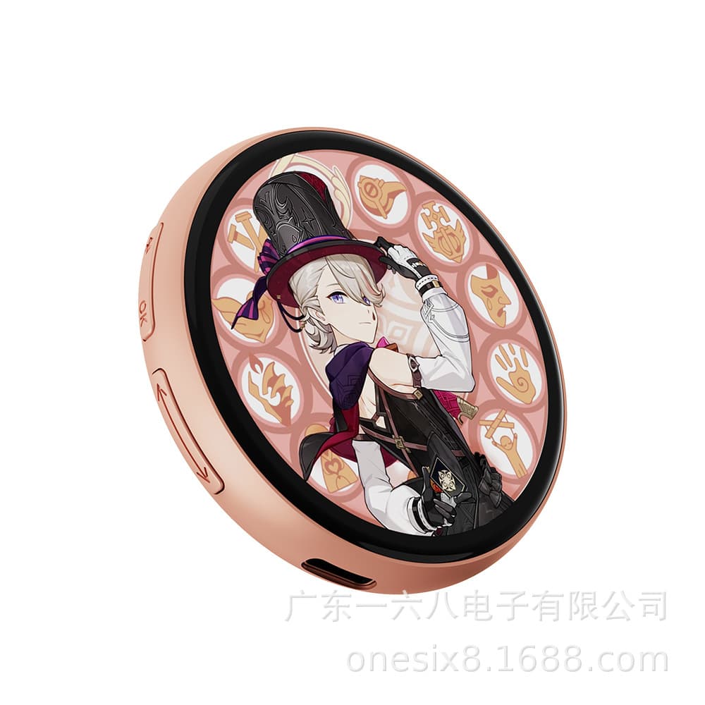 Cross-Border E-commerce TK Smart Electronic Badge with Dynamic Display, HD Images and Videos, Anime Peripheral Essential for Fans