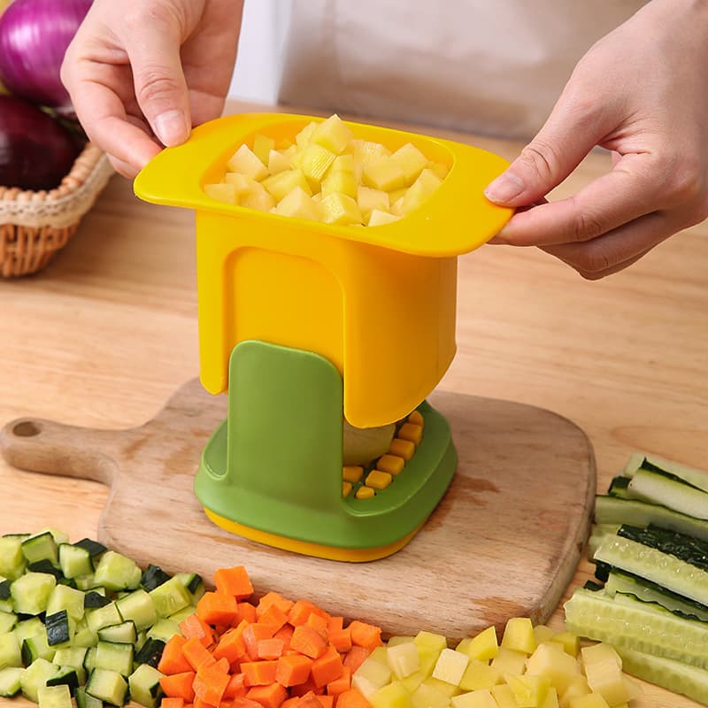 Dicer French Fry Cutter Carrot Onion Ham Chopper Press Potato Slicer Tool