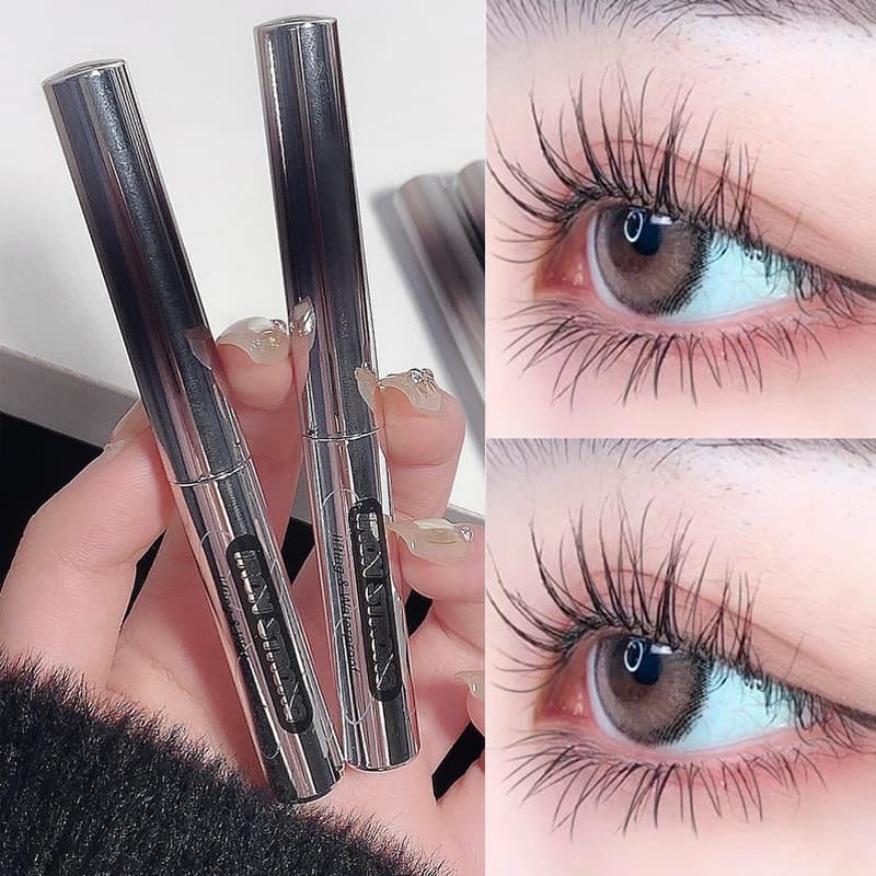 Cappuvini Mascara Waterproof Lengthening Curling Fine Brush Head Makeup Smudge-Proof Lengthening Affordable Domestic Brand