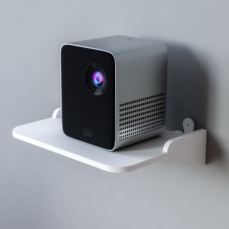 Camera router storage rack, no-drill storage for home use, projector bracket, and various surveillance cameras.