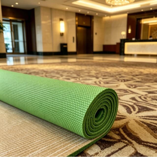 Full Coverage Carpet Rubber Underlay Mat Rubber Moisture-Proof Soundproof Gym Rubber Mat