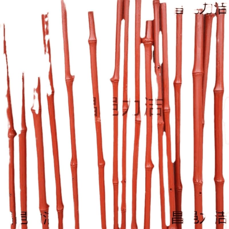 Gold Bamboo Decoration Red Farm Wedding Stage White Silver Bamboo Leaves
