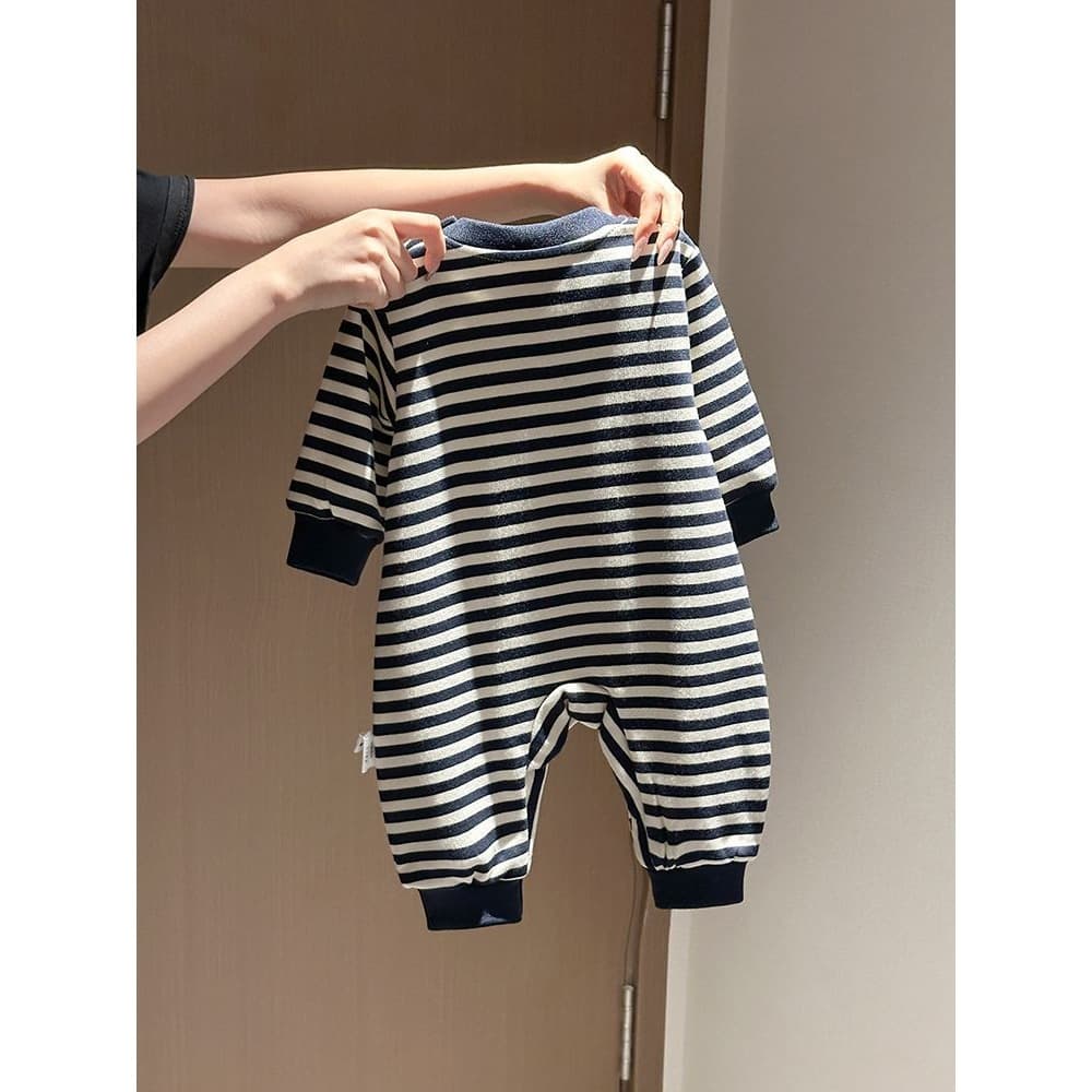 Baby Spring and Autumn Romper 2025 New Long-Sleeve Crawling Suit Newborn Bodysuit Homewear Outwear