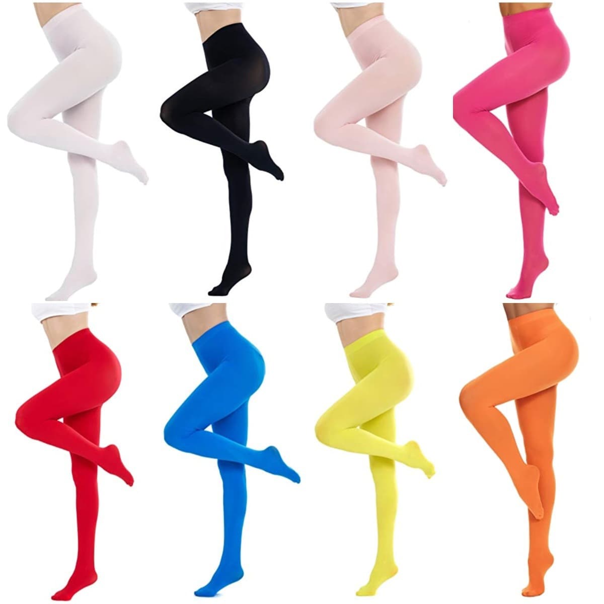 Halloween Christmas Candy Color Pants Party Costume Accessories Monochrome Solid Color Pantyhose
