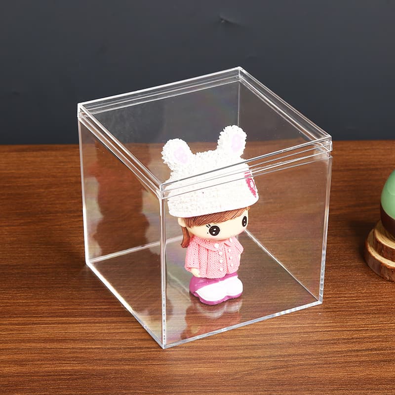 3.3x3.3x3.3cm Plastic Acrylic Transparent Packaging Box in Stock for Snacks, Tea, Gift Box, Display Box