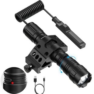 Amazon Hot Selling USB Rechargeable Flashlight High Power Long Range Focus Tactical Flashlight Under Barrel Flashlight