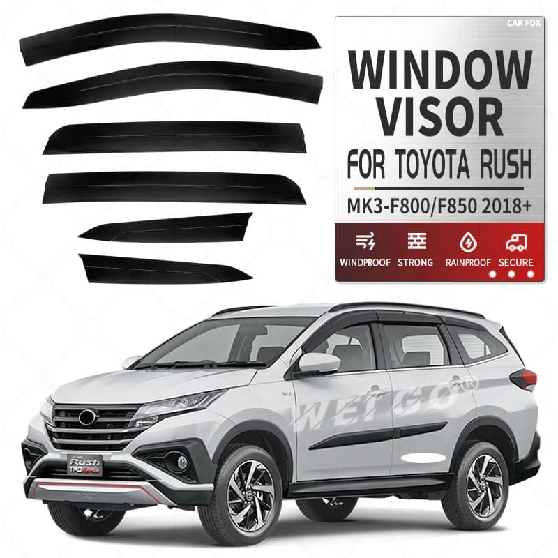 Suitable for TOYOTA RUSH rain shield rearview mirror rain eyebrow TOYOTA RUSH Window visor