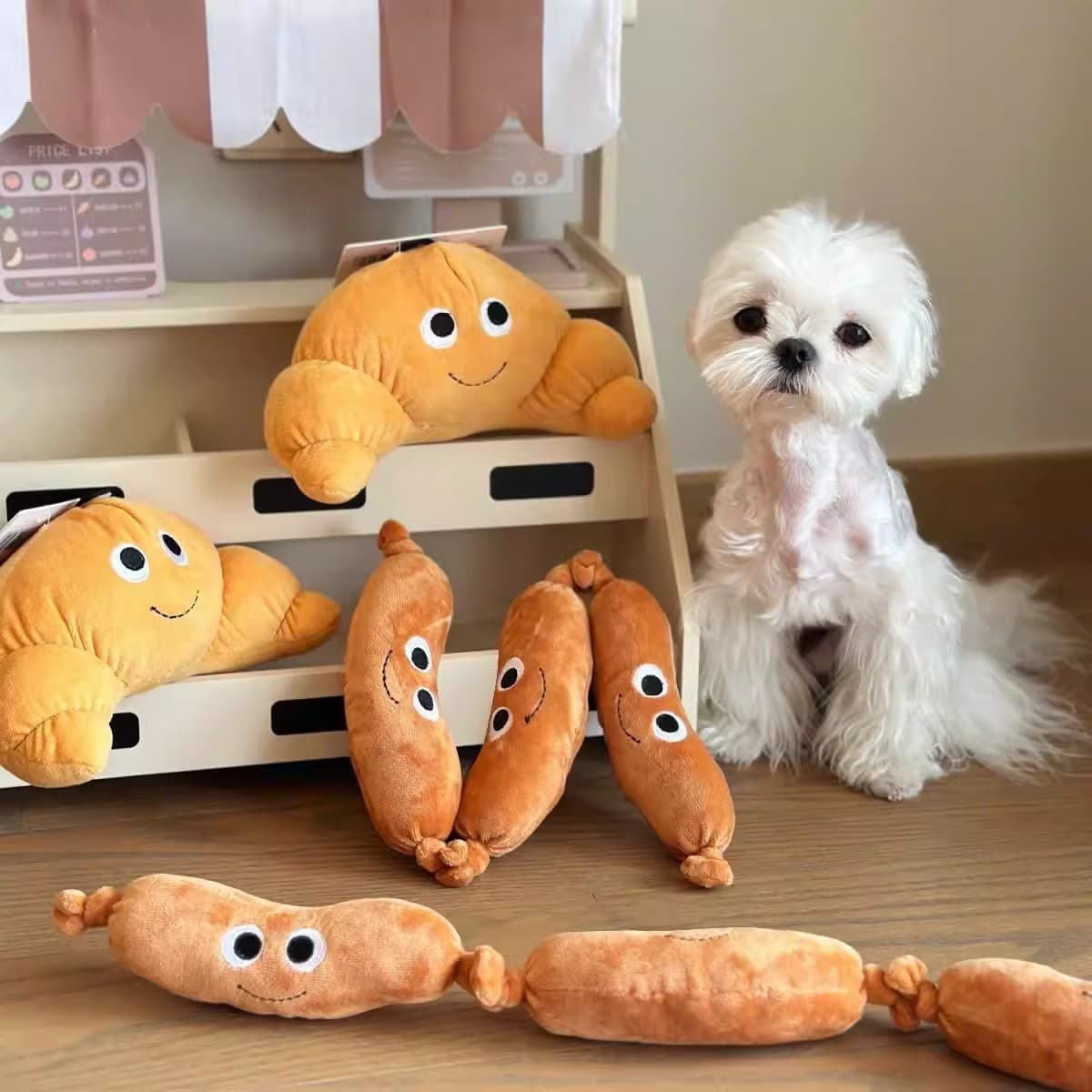 Simulated Sausage Knot Dog Toy, Pet Teething Squeaky Toy, Chew Toy, Factory Direct Drop Shipping, Pet Cat Toy