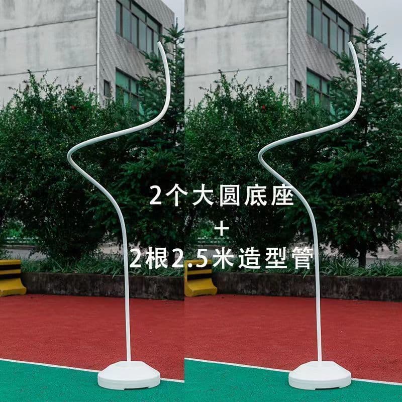 Balloon half arch kindergarten graduation scene layout store opening door anniversary celebration bracket column wedding decoration