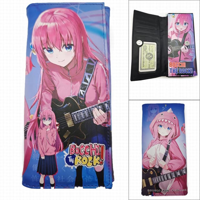Bocchi the Rock Anime Sailor Moon Attack on Titan Student Unisex HD Internet Celebrity Cross-border Tri-fold Wallet