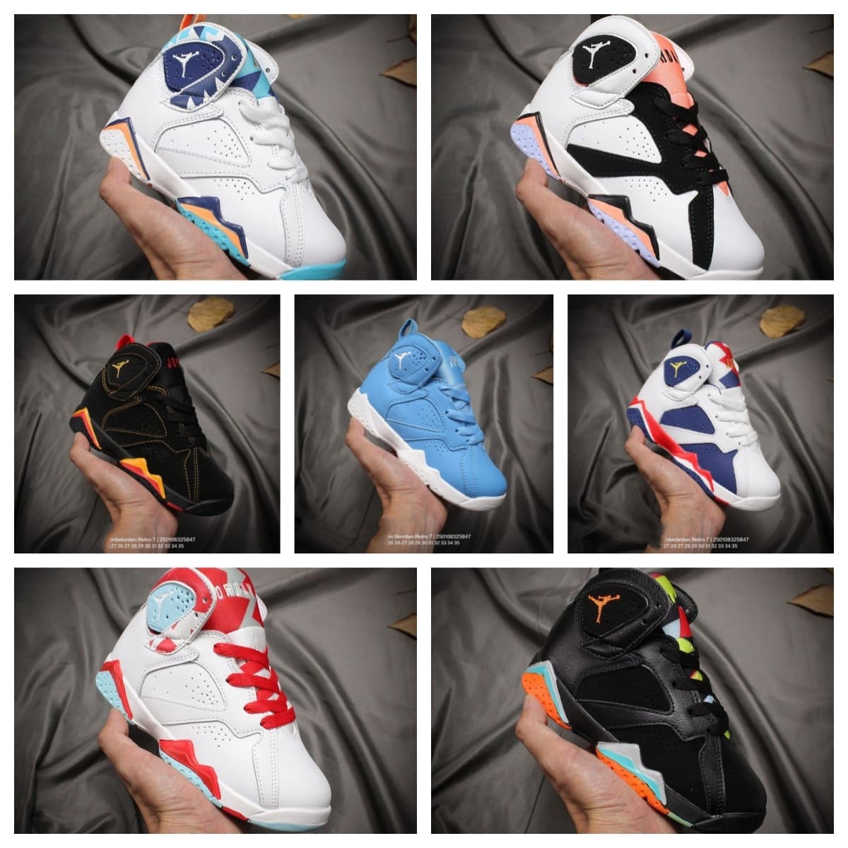 Putian Shoes Pure Original AJ7 Anti-Slip Durable Kids Basketball Shoes Winter Soft Sole Comfortable Warm Sneakers for Children Cross-Border