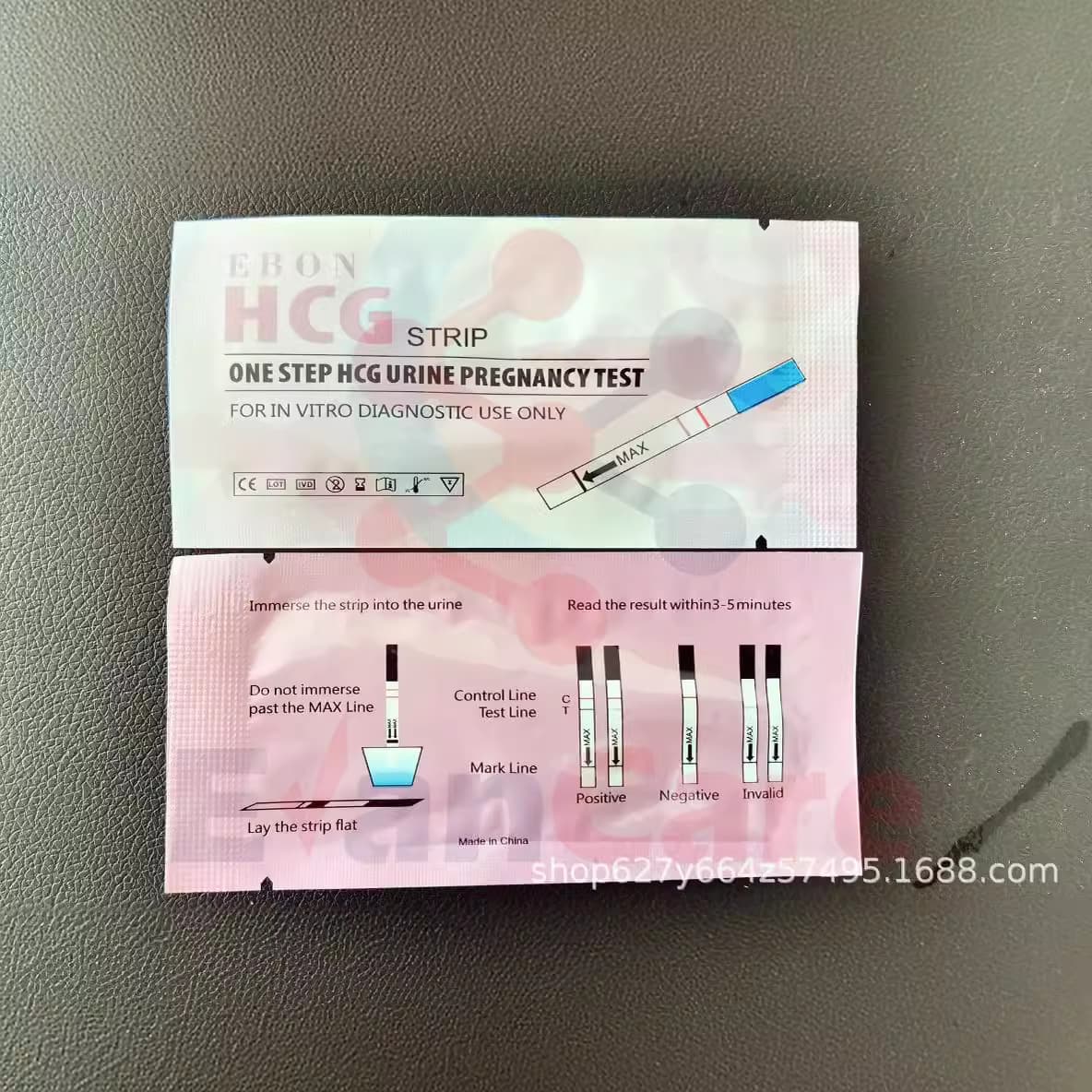 HCG cross-border export English packaging pregnancy test stick EBON pregnancy test strip early pregnancy test pen