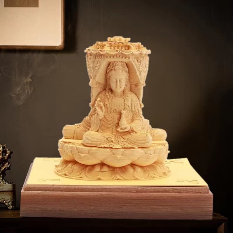 W8F 3D Sticky Notes Creative Memo Pad High Aesthetics Three-Faced Buddha Paper Carving Art Hand-Tear Calendar Popular