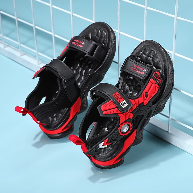 Boys' Sandals Children's Shoes Summer New Lightweight Soft Sole Open Toe Casual Beach Shoes for Older Boys