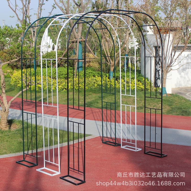 Climbing Trellis Iron Plant Stand for Outdoor Rose Garden Courtyard Arch Door Wedding Decoration
