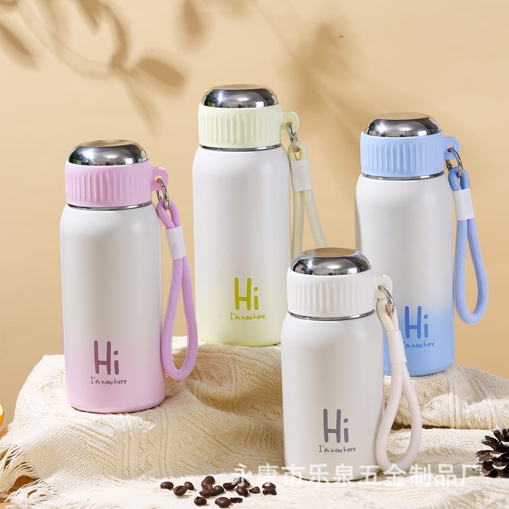 Large-capacity vacuum stainless steel thermos cup for male and female students portable outdoor tea making car sports space kettle water cup