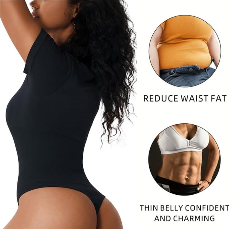 European and American tight slim-fit bodysuit short sleeve high elasticity summer sexy solid color fitness jumpsuit