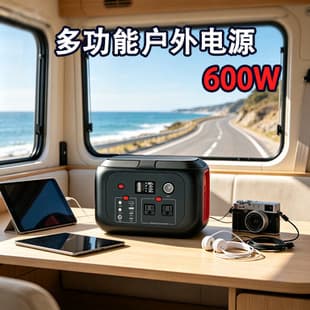 Cross-border Direct Sales 600W High-Capacity Portable Power Station 100V/240V High-Power Outdoor Mobile Power Supply