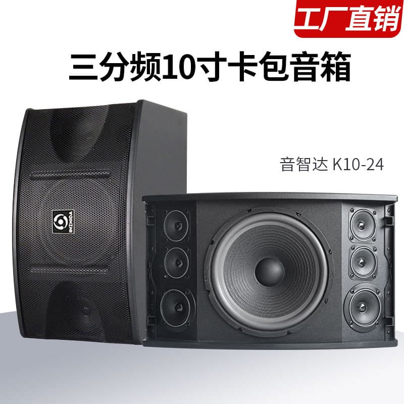 YinzhiDa 10-inch Three-Way High Power Professional Home KTV Audio Conference Room Passive Pair Singing Speaker