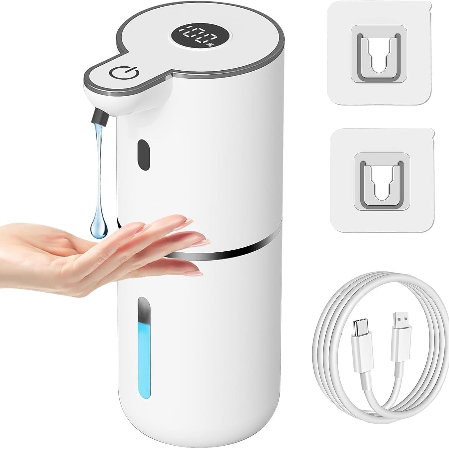 Cute Little Dinosaur Smart Sensor Touchless Electric Soap Dispenser, Quickly Produces Foam, Suitable for Kitchen and Bathroom