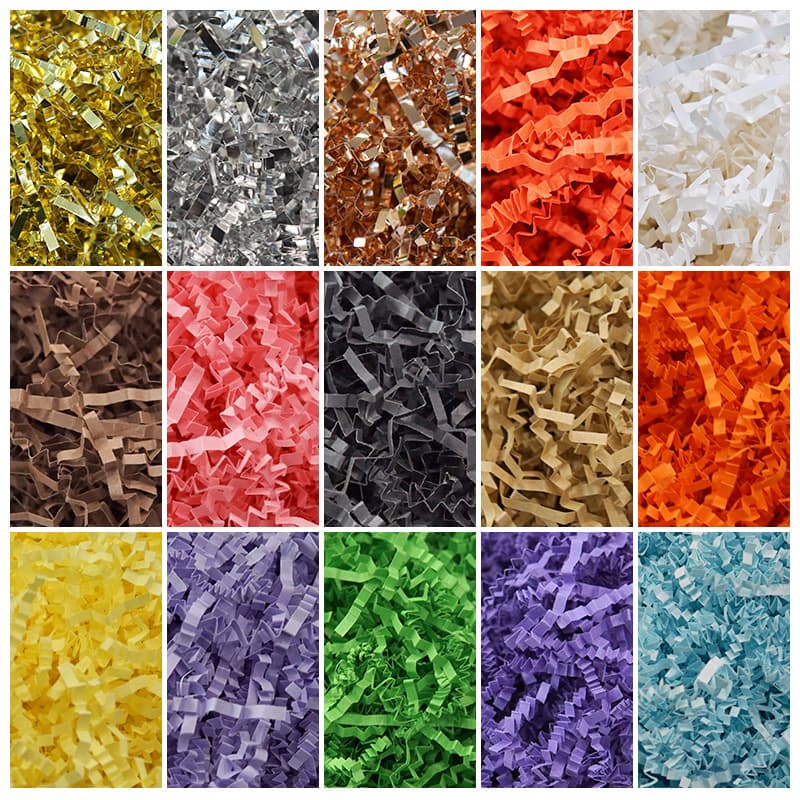 Raffia grass souvenir filler for gift boxes, holiday celebration decoration, creative gift box decorative paper strands