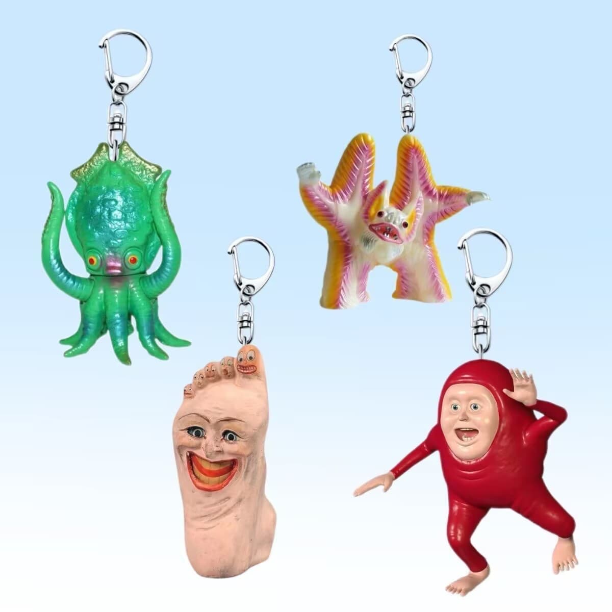 Abstract things, keychain peripheral pendants, funny high-looking acrylic school bag pendants, gifts for friends and besties